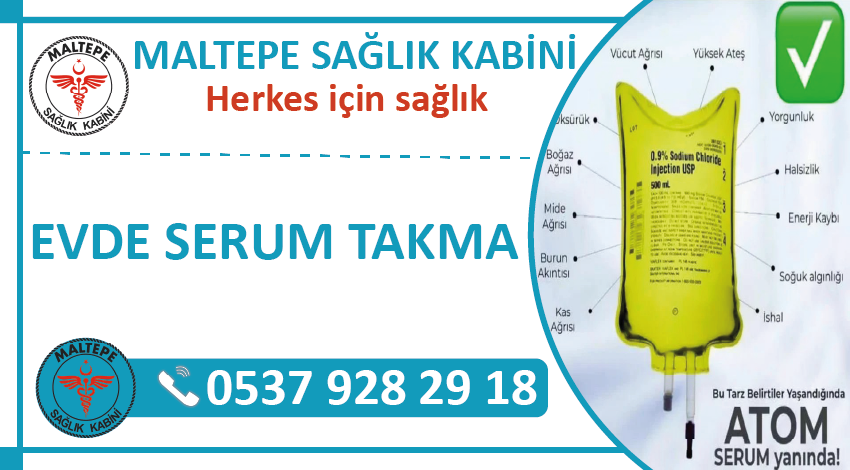 Evde serum takma, atom serum hizmeti, atom serum, vitamin serum