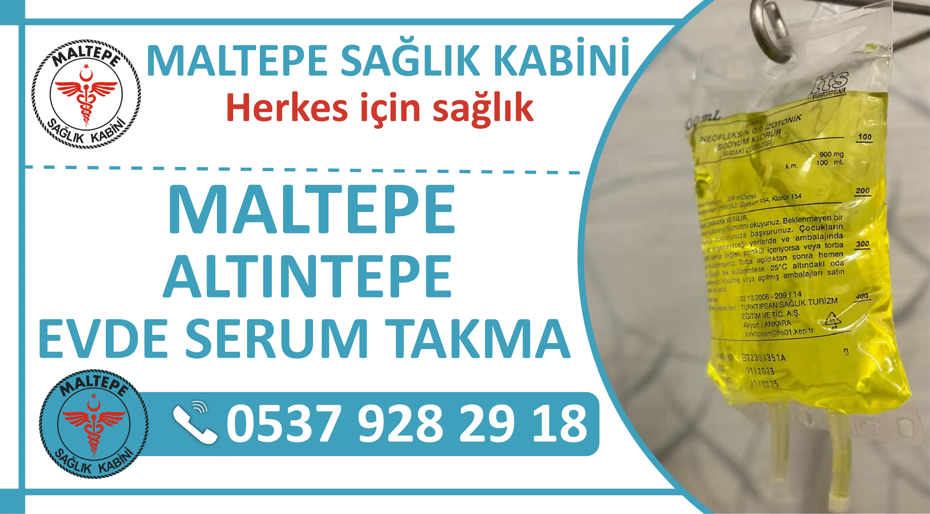 Maltepe Altıntepe Mahallesi Evde Serum Takma Hizmeti