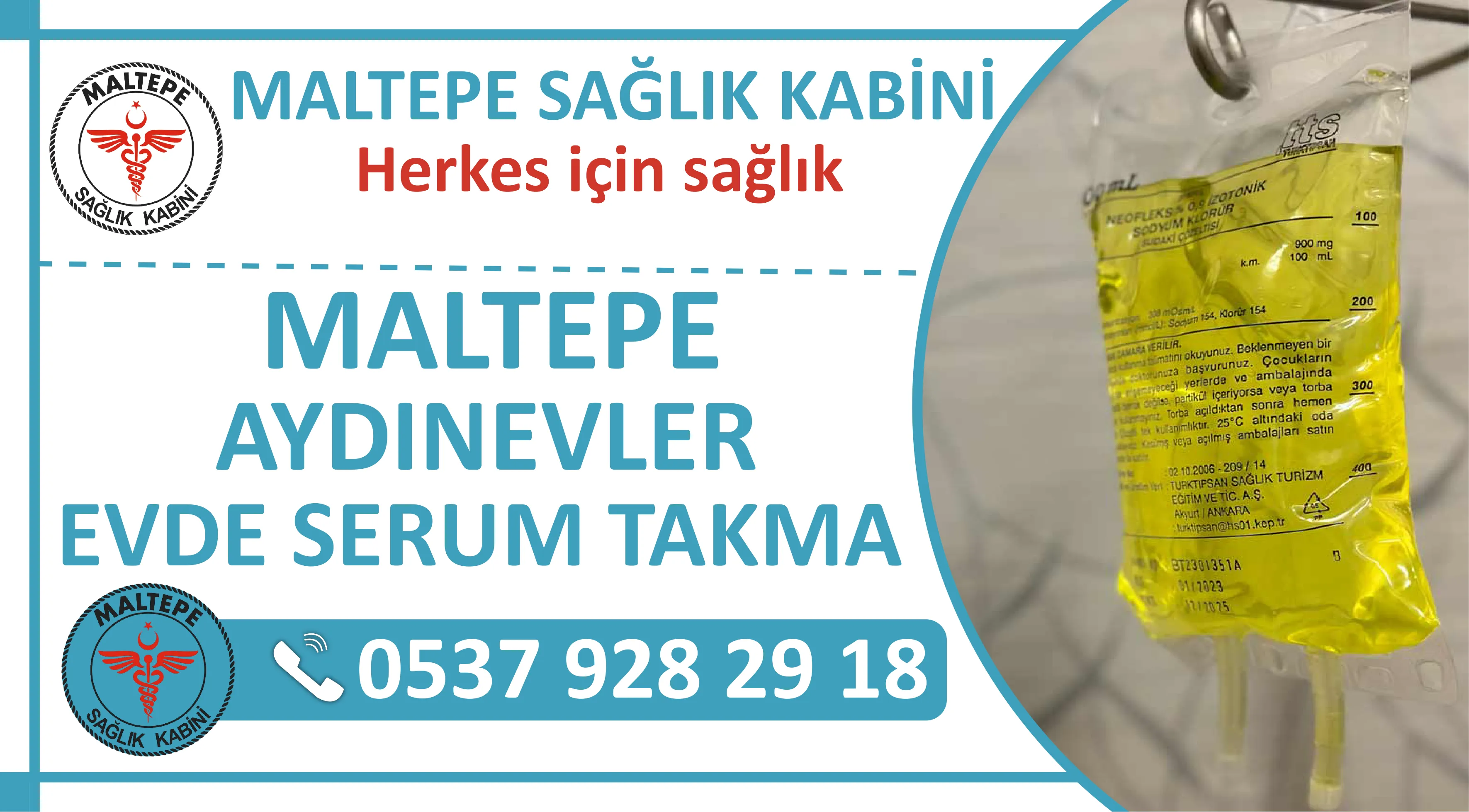 Maltepe Aydınevler Mahallesi Evde Serum Takma Hizmeti