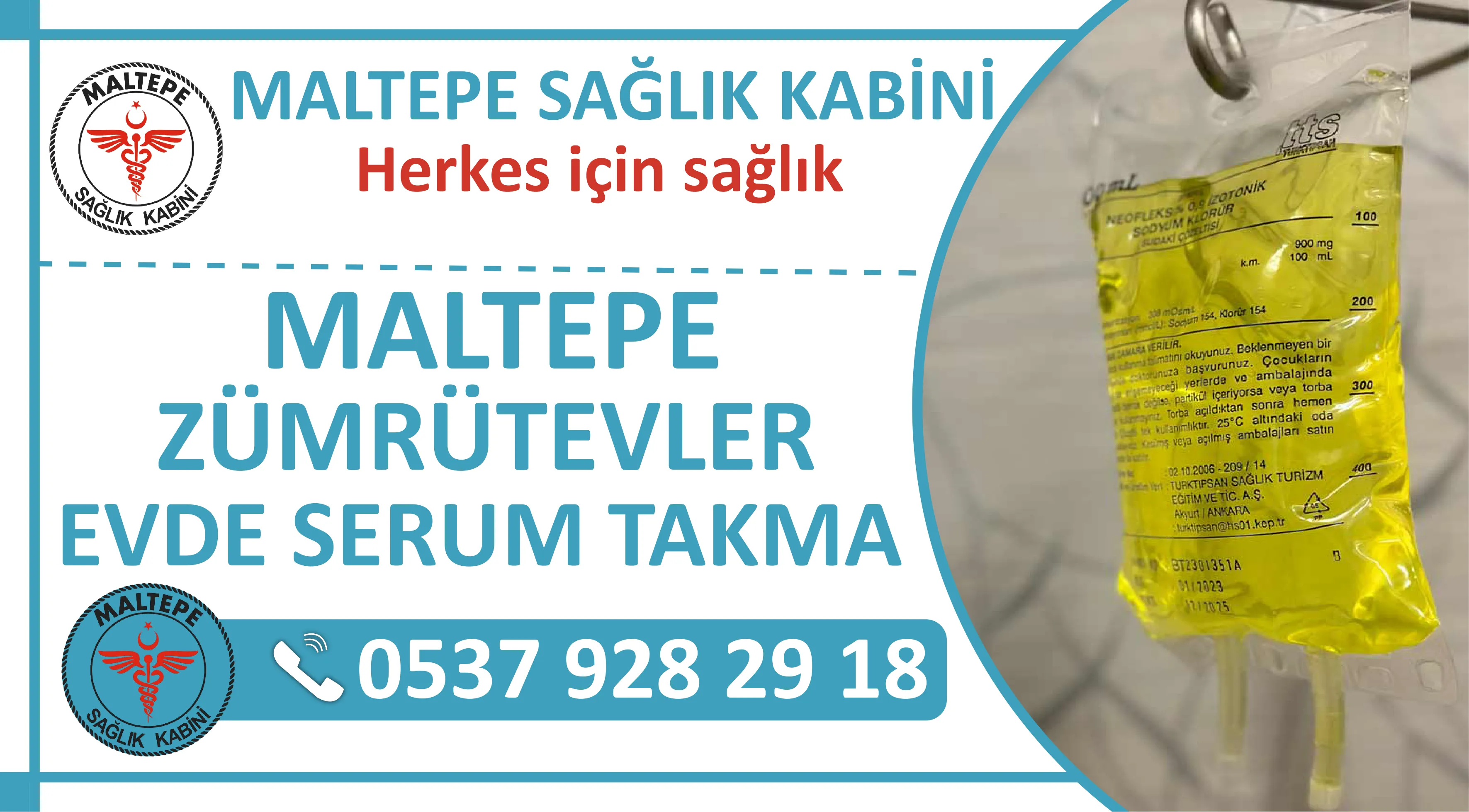 Maltepe Zümrütevler Mahallesi Evde Serum Takma Hizmeti