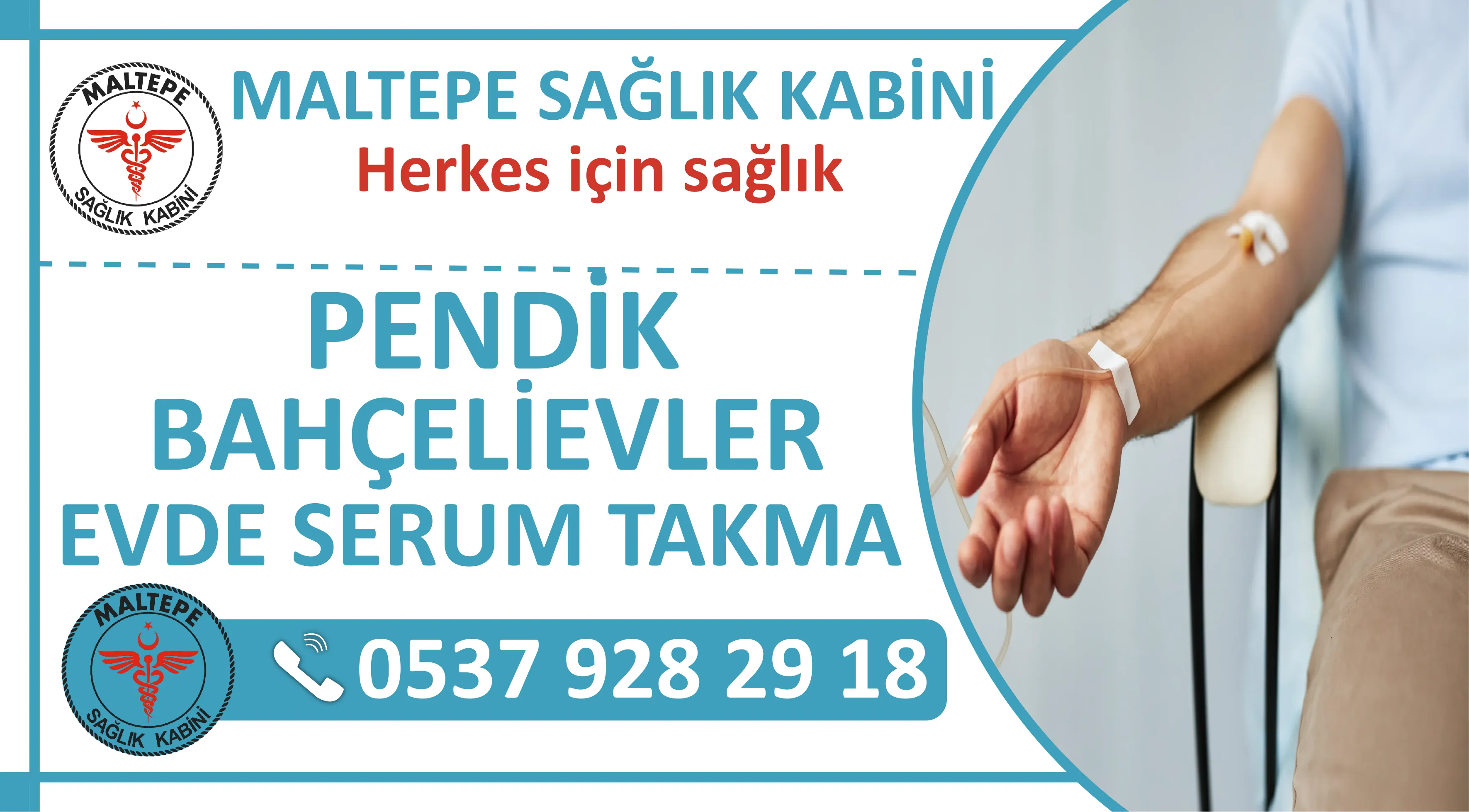 Pendik Bahçelievler Mahallesi Evde Serum Takma Hizmeti