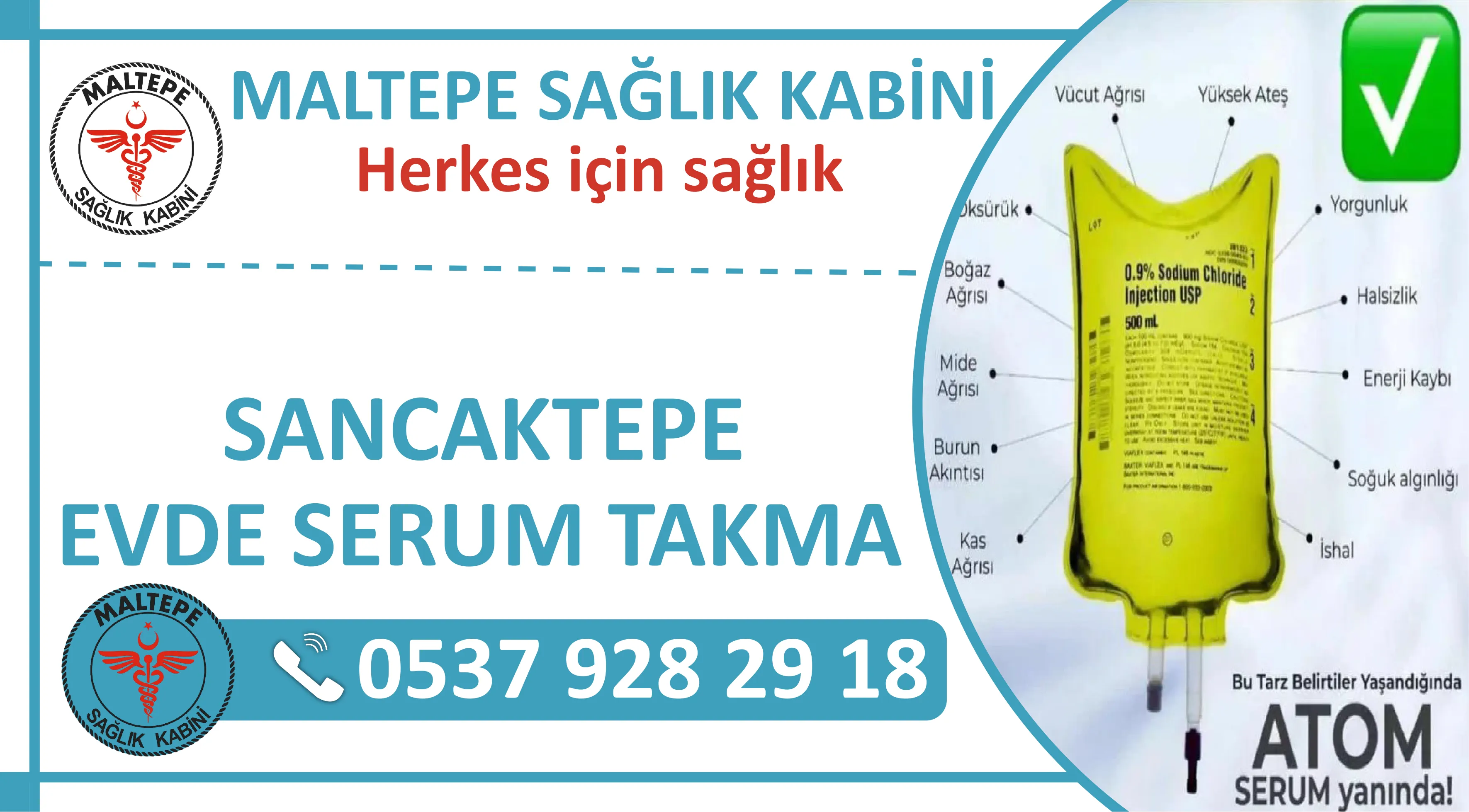 Sancaktepe Evde Serum Takma Hizmeti