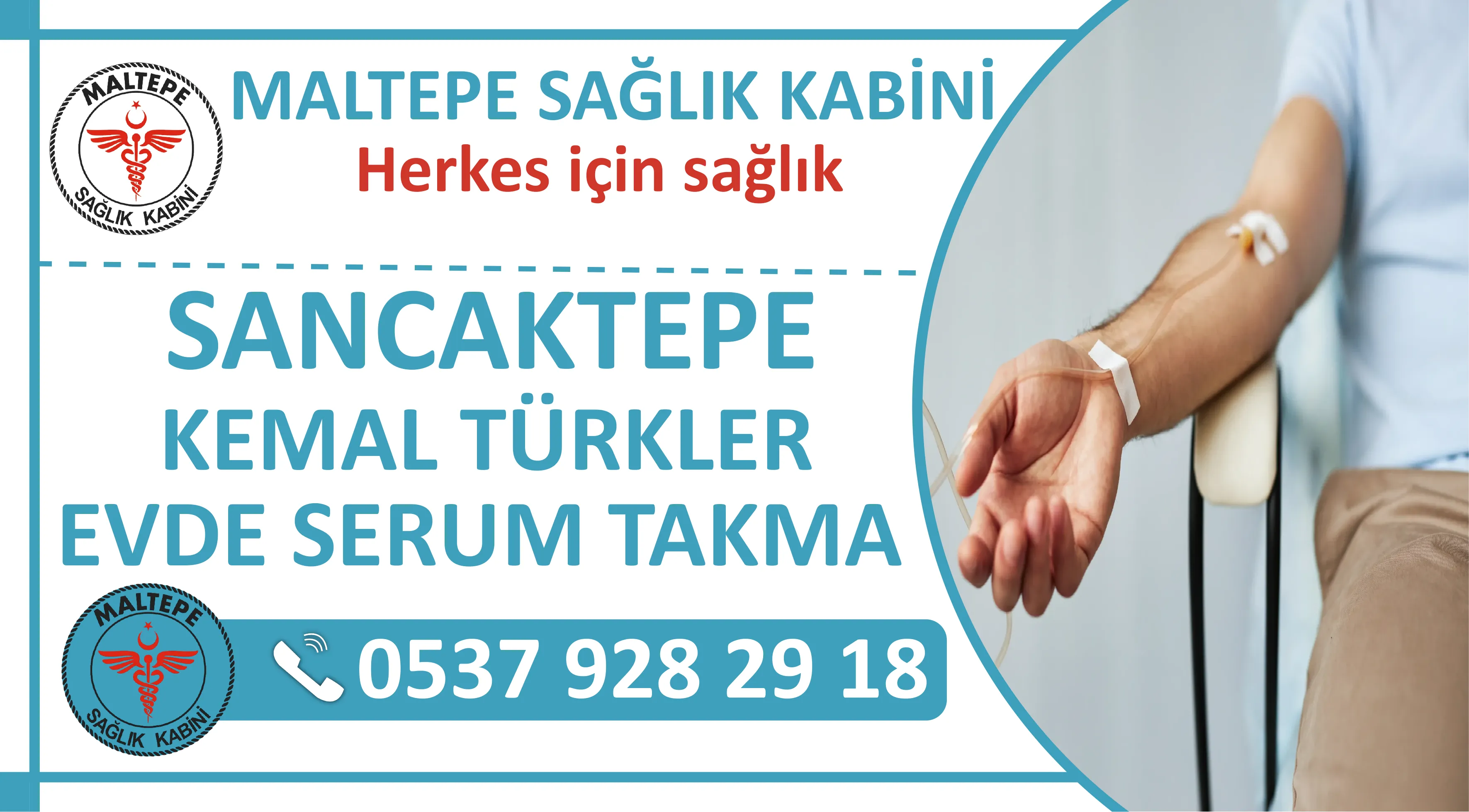 Sancaktepe Kemal Türkler Mahallesi Evde Serum Takma Hizmeti