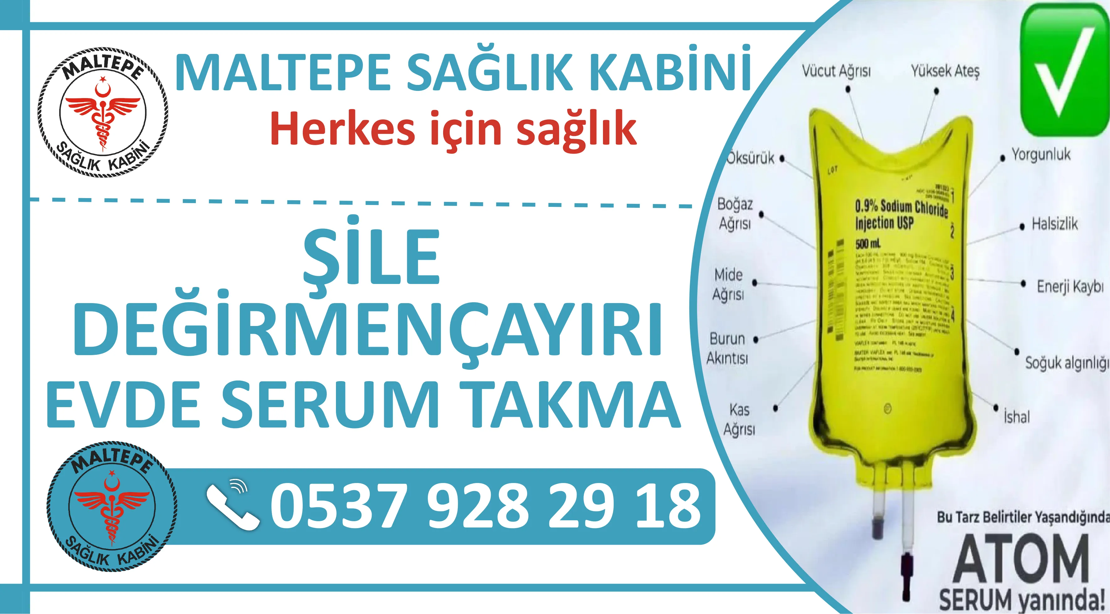 Şile Değirmençayırı Mahallesi Evde Serum Takma Hizmeti